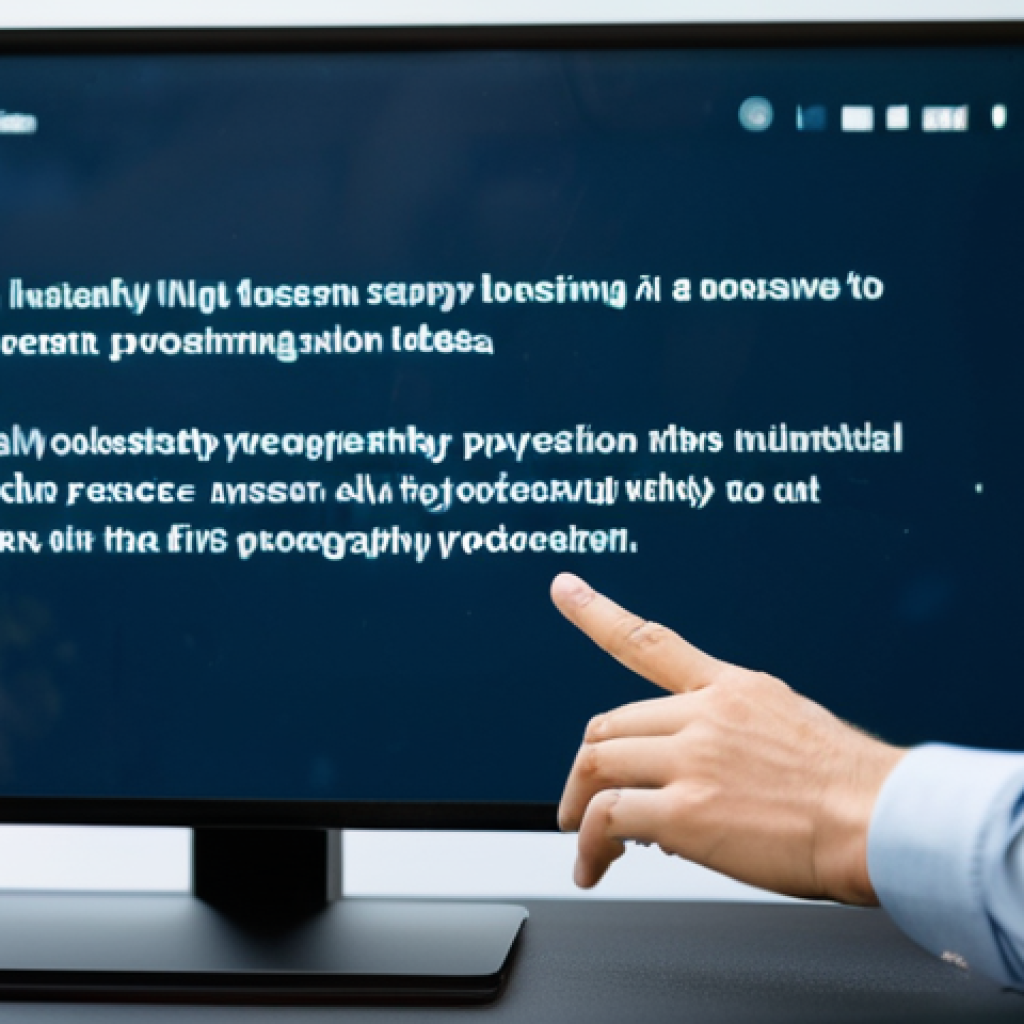 A professional digital content creator in modest business casual attire, thoughtfully observing a large, transparent screen displaying AI-generated text ideas and brainstorming tools. One hand gestures gently towards the screen, the other rests on a minimalist desk. The setting is a clean, modern co-working space with soft ambient lighting and blurred technological elements in the background, suggesting innovation. Professional photography, soft studio lighting, sharp focus, vibrant colors, fully clothed, appropriate attire, modest clothing, safe for work, appropriate content, professional, perfect anatomy, correct proportions, natural pose, well-formed hands, proper finger count, natural body proportions.