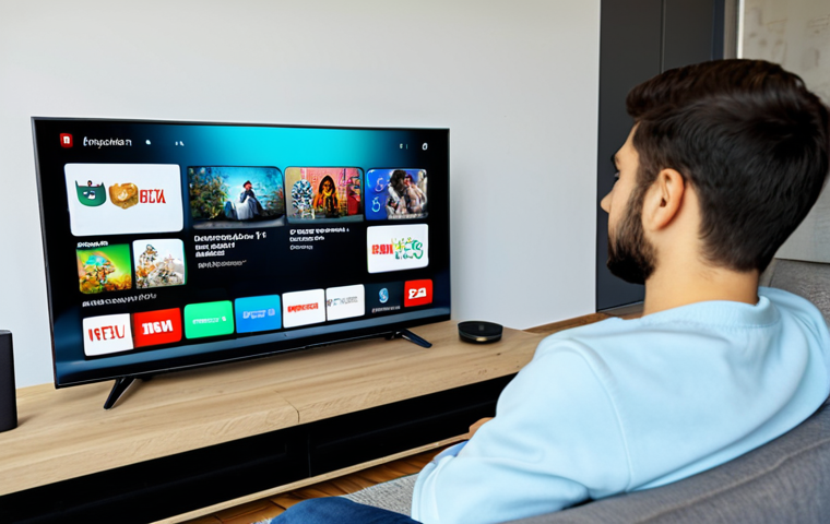 미래형 콘텐츠 소비 트렌드 - Modern Content Consumption**

A young adult, fully clothed in stylish casual wear appropriate for Is...