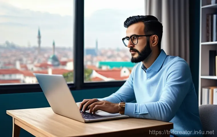 AI와 콘텐츠 제작의 융합 - **Prompt 1: AI as a Creative Muse for a Content Creator**
"A vibrant and engaged content creator...