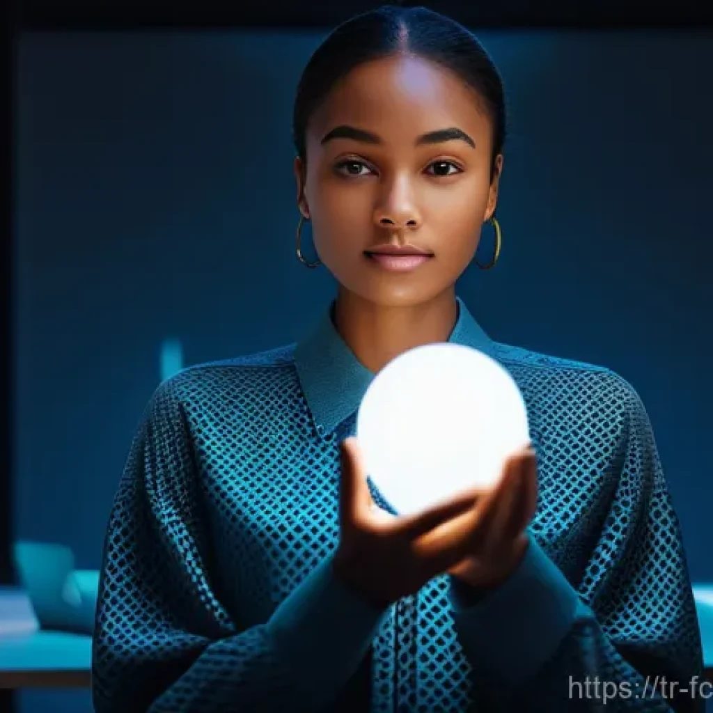 디지털 미디어에서 창의적 콘텐츠 발견하기 - A diverse group of young adults, all dressed in stylish, modern, and modest attire suitable for a cr...