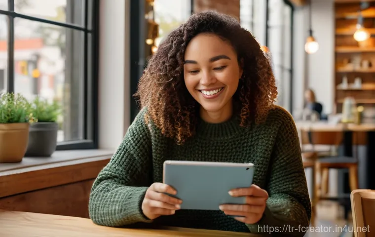 디지털 미디어에서 창의적 콘텐츠 발견하기 - A focused and organized individual, a man in his early 30s, wearing smart-casual clothing (a neat bu...