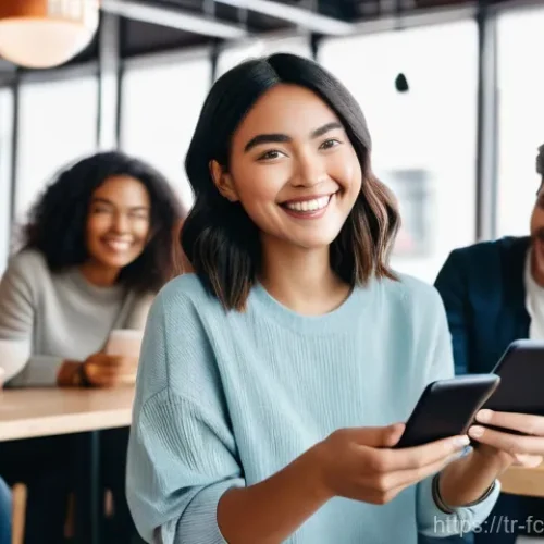 Home 21 크리에이터의 브랜드 이미지 관리 - **Prompt:** A diverse group of content creators and their audience members, all adults and *fully cl...