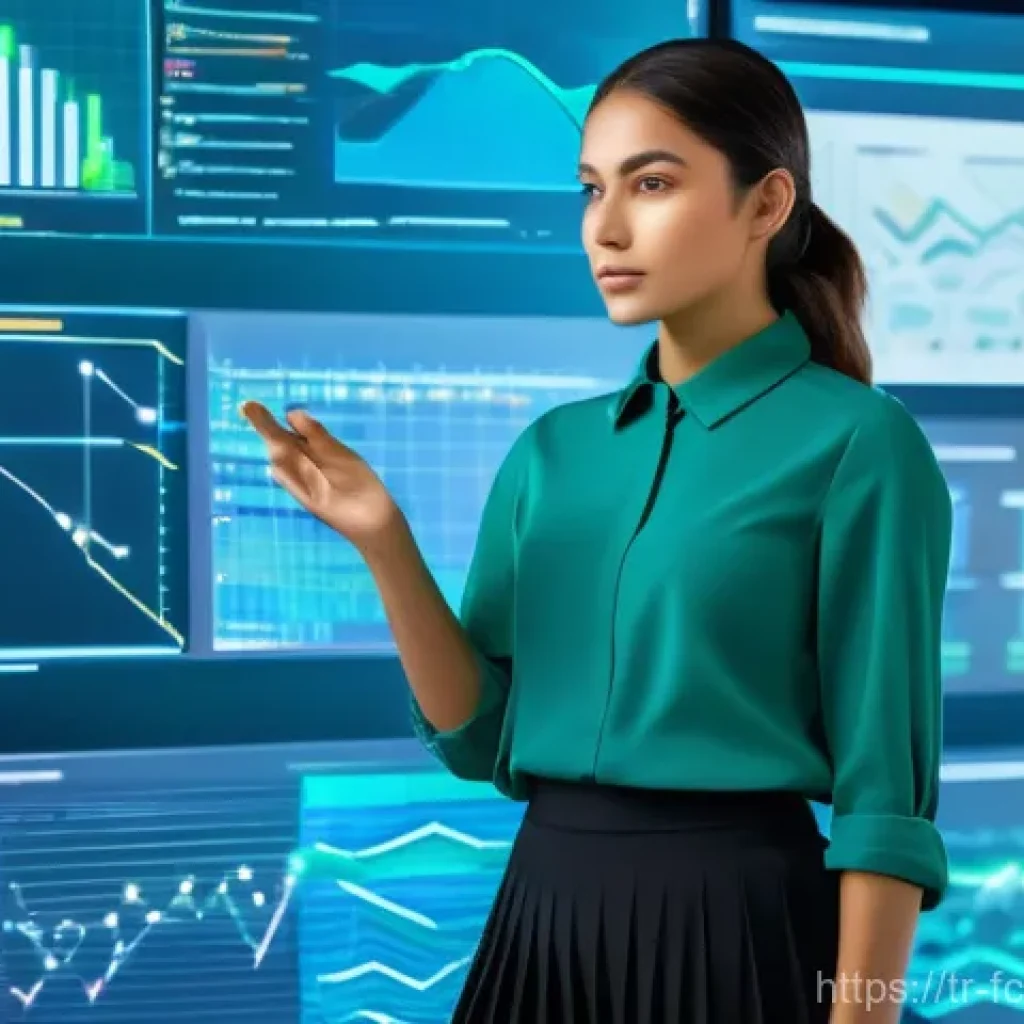 미래 크리에이터의 필수 능력 - **Digital Navigator of Tomorrow**
A focused young Turkish content creator, wearing smart casual ...