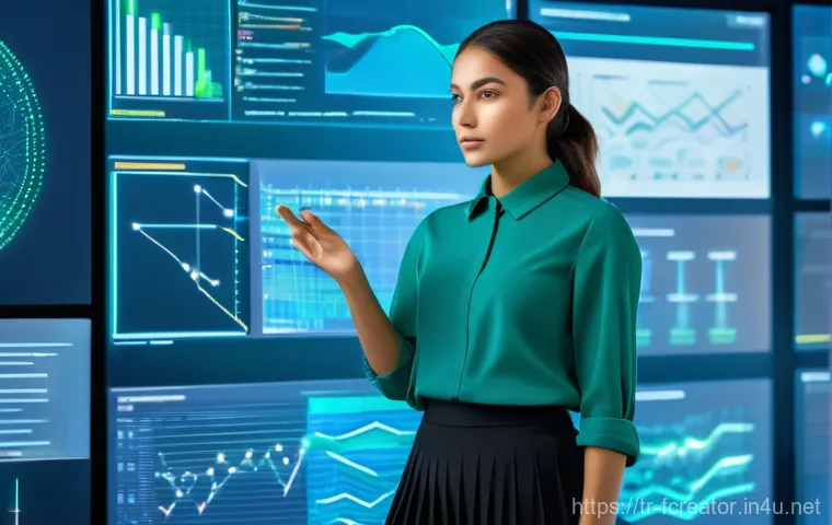 미래 크리에이터의 필수 능력 - **Digital Navigator of Tomorrow**
A focused young Turkish content creator, wearing smart casual ...