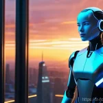 디지털 창작에서의 리더십 - **Prompt 1: Empowered Digital Leader with AI Assistant**
"A confident and diverse digital leader...