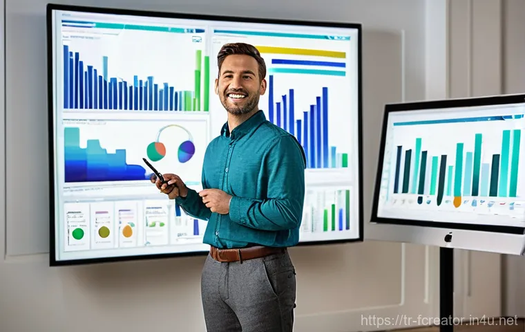 디지털 창작에서의 리더십 - **Prompt 1: Empowered Digital Leader with AI Assistant**
    "A confident and diverse digital leader...